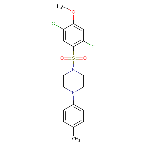 1-(2,5-dichloro-4-methoxybenzenesulfonyl)-4-(4-methylphenyl)piperazine