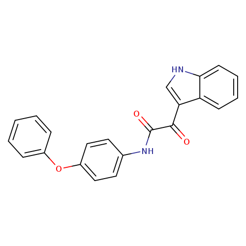 2-(1H-indol-3-yl)-2-oxo-N-(4-phenoxyphenyl)acetamide