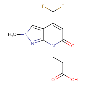 3-(4-(Difluoromethyl)-2-methyl-6-oxo-2H-pyrazolo[3,4-b]pyridin-7(6H)-yl)propanoic acid