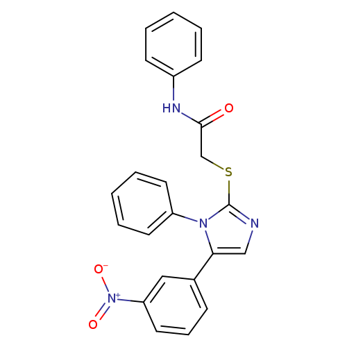 2-{[5-(3-nitrophenyl)-1-phenyl-1H-imidazol-2-yl]sulfanyl}-N-phenylacetamide