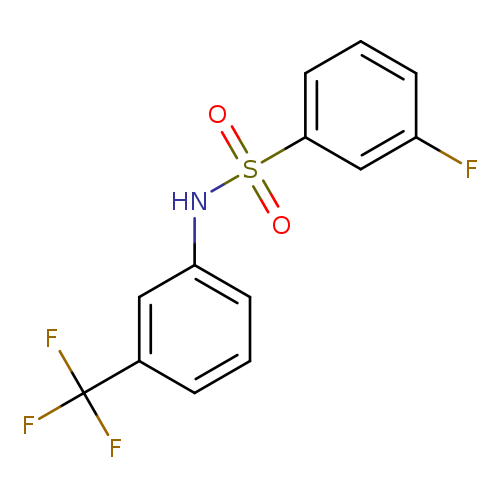 3-fluoro-N-[3-(trifluoromethyl)phenyl]benzene-1-sulfonamide