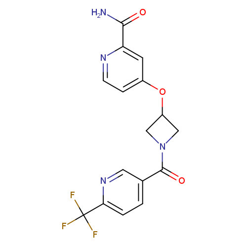 4-({1-[6-(trifluoromethyl)pyridine-3-carbonyl]azetidin-3-yl}oxy)pyridine-2-carboxamide