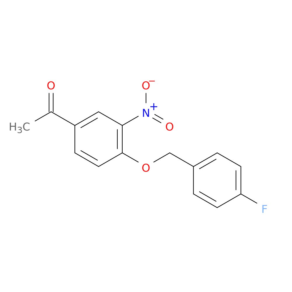 1-(4-((4-Fluorobenzyl)oxy)-3-nitrophenyl)ethanone