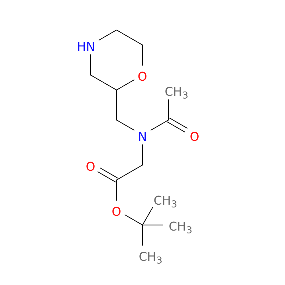 tert-butyl 2-[n-(morpholin-2-ylmethyl)acetamido]acetate