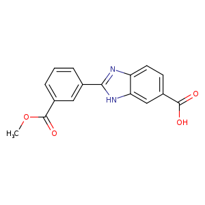 2-(3-Methoxycarbonylphenyl)-1H-benzimidazole-5-carboxylic acid