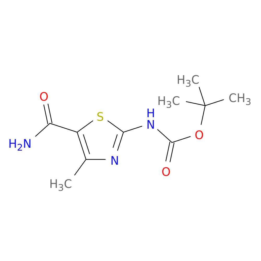 tert-butyl N-(5-carbamoyl-4-methyl-1,3-thiazol-2-yl)carbamate
