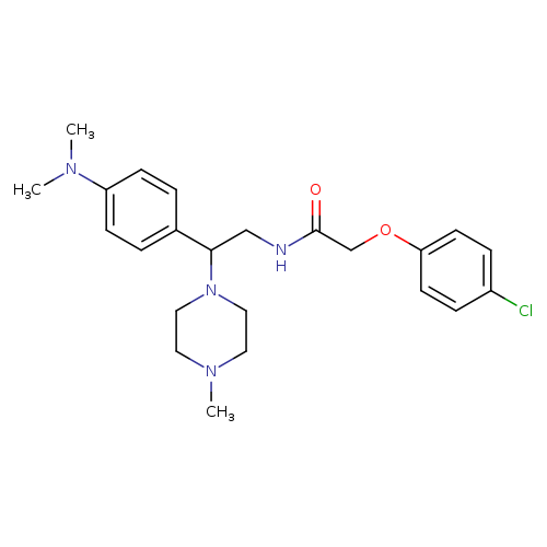 2-(4-chlorophenoxy)-N-{2-[4-(dimethylamino)phenyl]-2-(4-methylpiperazin-1-yl)ethyl}acetamide