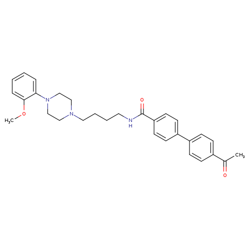 [1,1'-Biphenyl]-4-carboxamide, 4'-acetyl-N-[4-[4-(2-methoxyphenyl)-1-piperazinyl]butyl]-