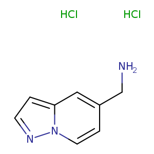1-{pyrazolo[1,5-a]pyridin-5-yl}methanamine dihydrochloride