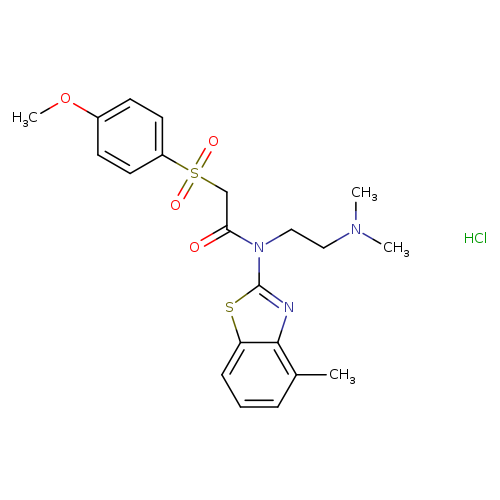 N-[2-(dimethylamino)ethyl]-2-(4-methoxybenzenesulfonyl)-N-(4-methyl-1,3-benzothiazol-2-yl)acetamide hydrochloride