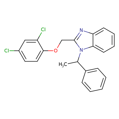 2-[(2,4-dichlorophenoxy)methyl]-1-(1-phenylethyl)-1H-1,3-benzodiazole