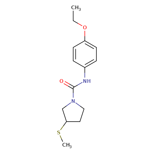 N-(4-ethoxyphenyl)-3-(methylsulfanyl)pyrrolidine-1-carboxamide