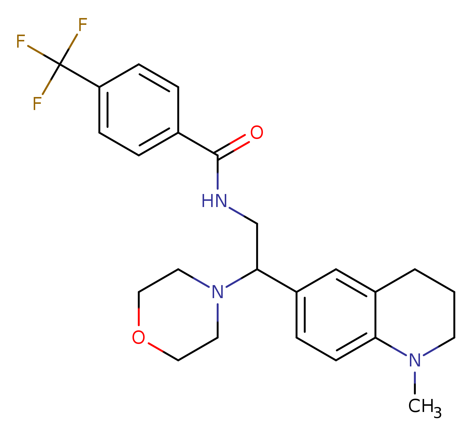 N-[2-(1-methyl-1,2,3,4-tetrahydroquinolin-6-yl)-2-(morpholin-4-yl)ethyl]-4-(trifluoromethyl)benzamide