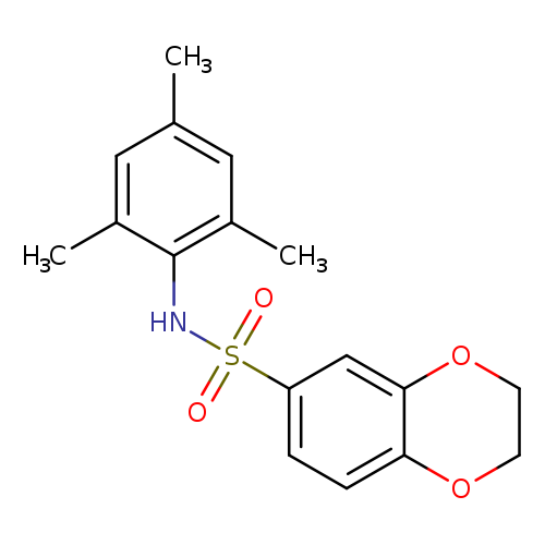 N-(2,4,6-trimethylphenyl)-2,3-dihydro-1,4-benzodioxine-6-sulfonamide