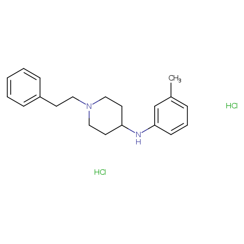 N-(3-methylphenyl)-1-(2-phenylethyl)-4-piperidinamine,dihydrochloride