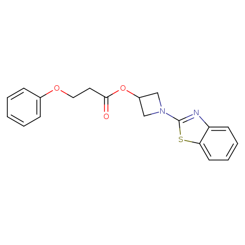 1-(1,3-benzothiazol-2-yl)azetidin-3-yl 3-phenoxypropanoate