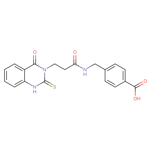 4-{[3-(4-oxo-2-sulfanylidene-1,2,3,4-tetrahydroquinazolin-3-yl)propanamido]methyl}benzoic acid