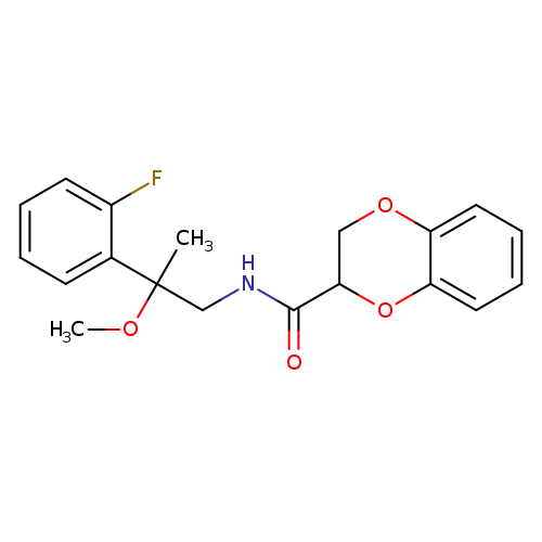 N-[2-(2-fluorophenyl)-2-methoxypropyl]-2,3-dihydro-1,4-benzodioxine-2-carboxamide