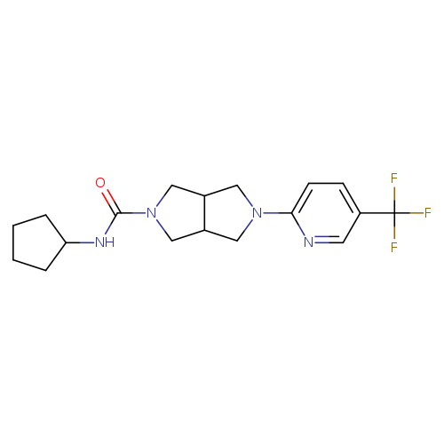 N-cyclopentyl-5-[5-(trifluoromethyl)pyridin-2-yl]-octahydropyrrolo[3,4-c]pyrrole-2-carboxamide