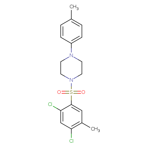 1-(2,4-dichloro-5-methylbenzenesulfonyl)-4-(4-methylphenyl)piperazine