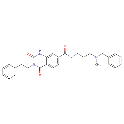 N-{3-[benzyl(methyl)amino]propyl}-2,4-dioxo-3-(2-phenylethyl)-1,2,3,4-tetrahydroquinazoline-7-carboxamide