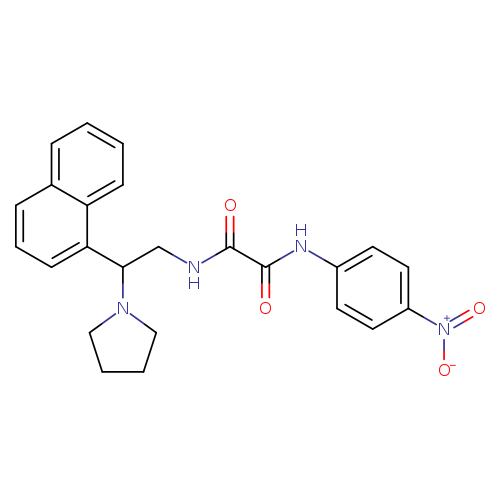 N-[2-(naphthalen-1-yl)-2-(pyrrolidin-1-yl)ethyl]-N'-(4-nitrophenyl)ethanediamide