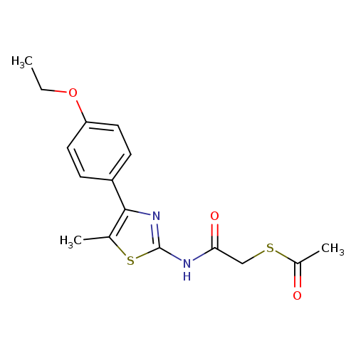 2-(acetylsulfanyl)-N-[4-(4-ethoxyphenyl)-5-methyl-1,3-thiazol-2-yl]acetamide