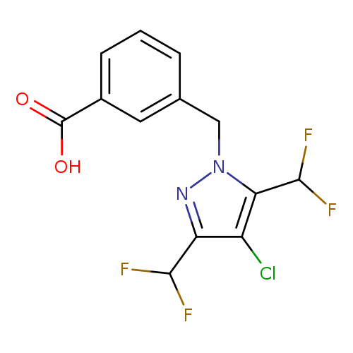 3-{[4-chloro-3,5-bis(difluoromethyl)-1H-pyrazol-1-yl]methyl}benzoic acid