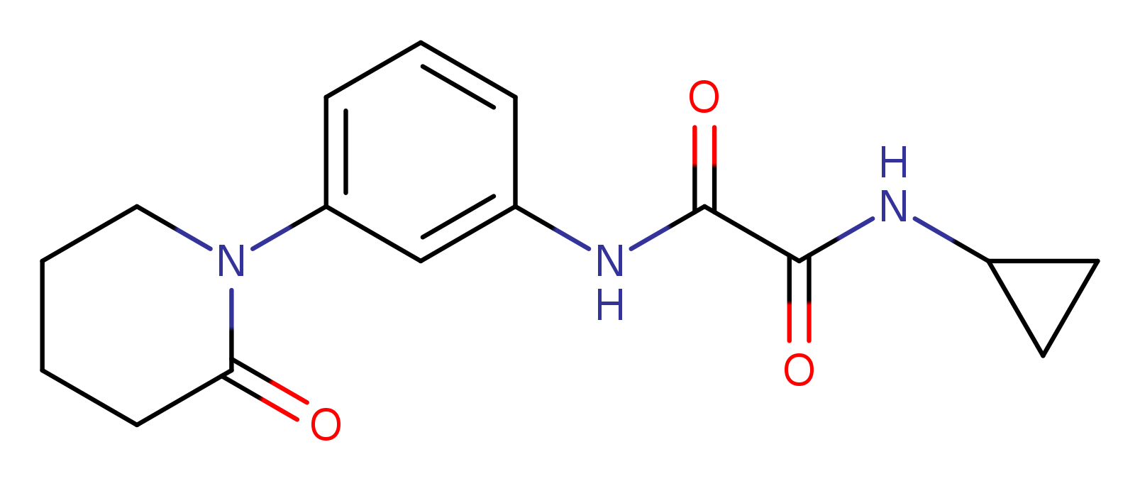 N-cyclopropyl-N'-[3-(2-oxopiperidin-1-yl)phenyl]ethanediamide