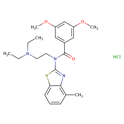 N-[2-(diethylamino)ethyl]-3,5-dimethoxy-N-(4-methyl-1,3-benzothiazol-2-yl)benzamide hydrochloride