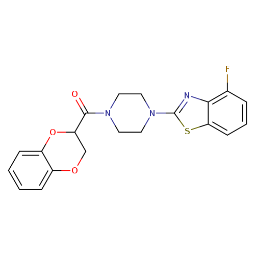 2-[4-(2,3-dihydro-1,4-benzodioxine-2-carbonyl)piperazin-1-yl]-4-fluoro-1,3-benzothiazole