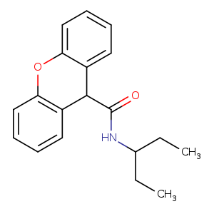 N-(1-ethylpropyl)-9H-xanthene-9-carboxamide