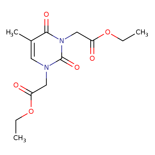 ethyl2-[3-(2-ethoxy-2-oxoethyl)-5-methyl-2,6-dioxo-1,2,3,6-tetrahydropyrimidin-1-yl]acetate
