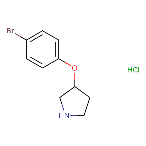 Pyrrolidine, 3-(4-bromophenoxy)-, hydrochloride (1:1)