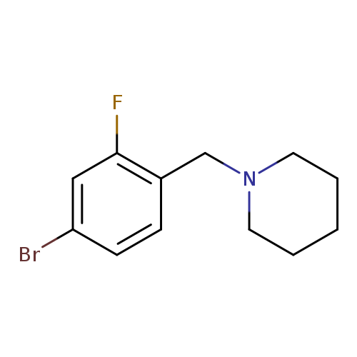 4-Bromo-2-fluorophenyl-1-(piperidinomethyl)benzen