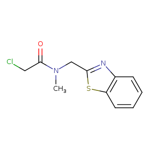 N-[(1,3-benzothiazol-2-yl)methyl]-2-chloro-N-methylacetamide