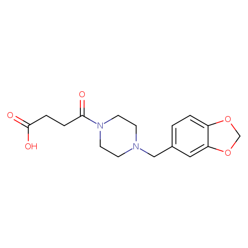 4-[4-(1,3-Benzodioxol-5-ylmethyl)piperazin-1-yl]-4-oxobutanoic acid