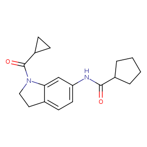 N-(1-cyclopropanecarbonyl-2,3-dihydro-1H-indol-6-yl)cyclopentanecarboxamide