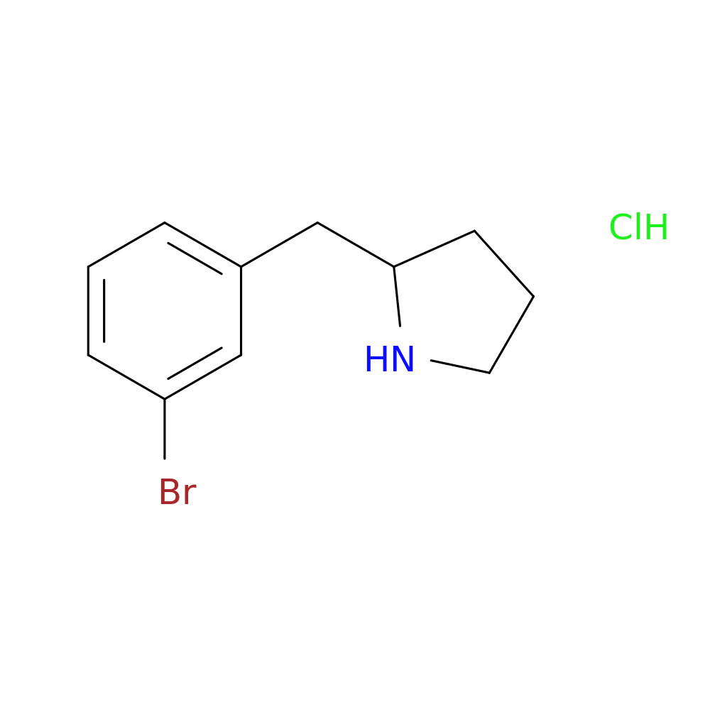 2-[(3-bromophenyl)methyl]pyrrolidine hydrochloride