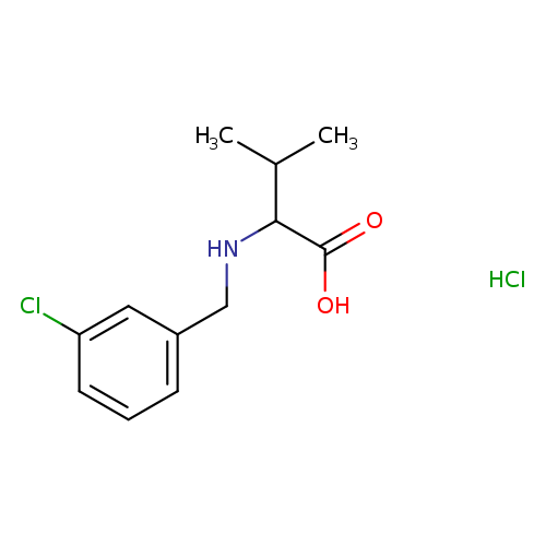 2-{[(3-chlorophenyl)methyl]amino}-3-methylbutanoic acid hydrochloride
