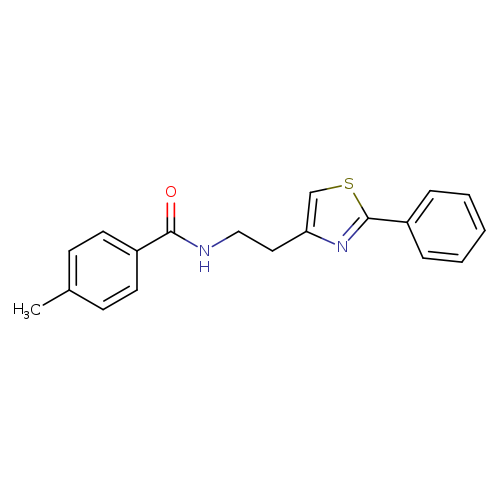 4-methyl-N-[2-(2-phenyl-1,3-thiazol-4-yl)ethyl]benzamide