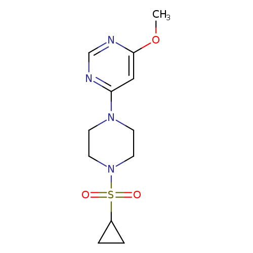 4-[4-(cyclopropanesulfonyl)piperazin-1-yl]-6-methoxypyrimidine