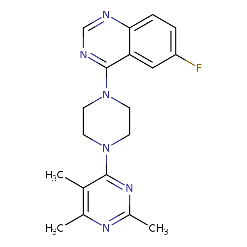 6-fluoro-4-[4-(2,5,6-trimethylpyrimidin-4-yl)piperazin-1-yl]quinazoline