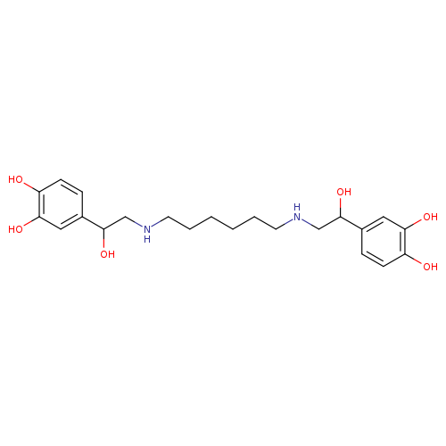 1,2-Benzenediol,4,4'-[1,6-hexanediylbis[imino(1-hydroxy-2,1-ethanediyl)]]bis-