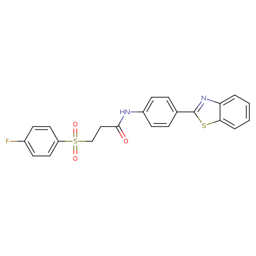 N-[4-(1,3-benzothiazol-2-yl)phenyl]-3-(4-fluorobenzenesulfonyl)propanamide