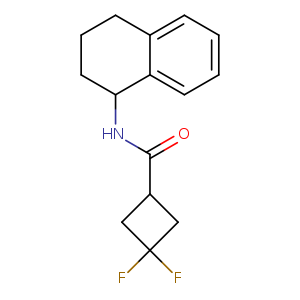 3,3-difluoro-N-(1,2,3,4-tetrahydronaphthalen-1-yl)cyclobutane-1-carboxamide