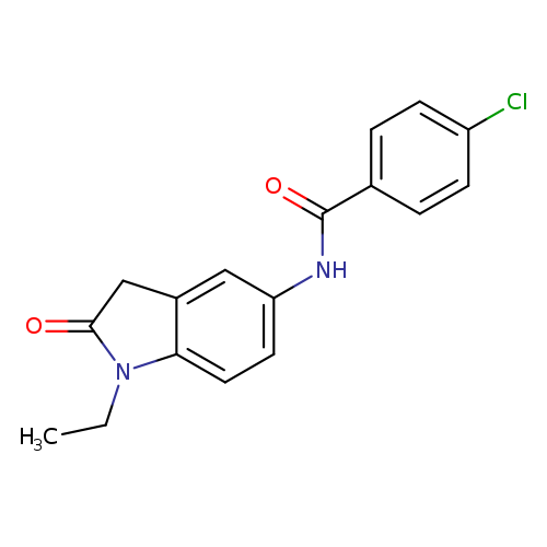 4-chloro-N-(1-ethyl-2-oxo-2,3-dihydro-1H-indol-5-yl)benzamide