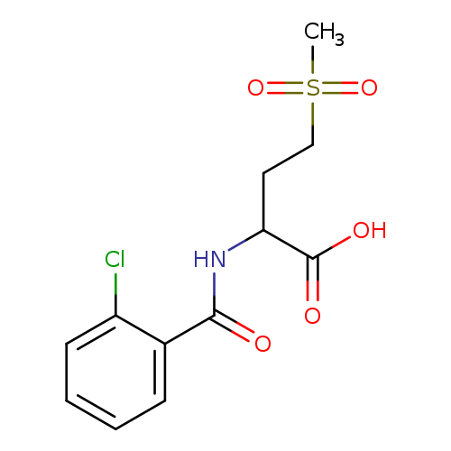 2-(2-Chlorobenzamido)-4-(methylsulfonyl)butanoic acid