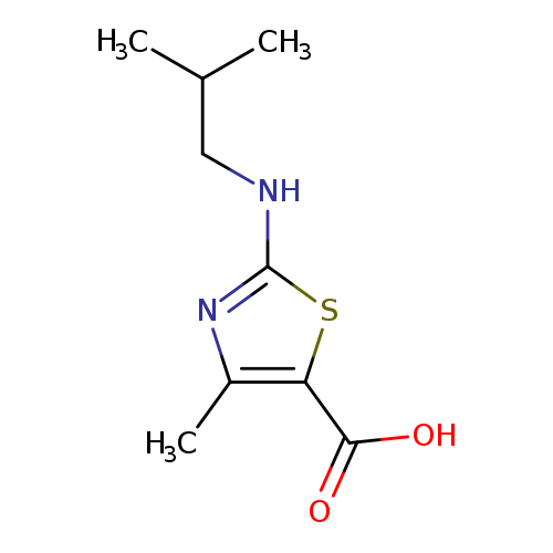 4-methyl-2-[(2-methylpropyl)amino]-1,3-thiazole-5-carboxylic acid