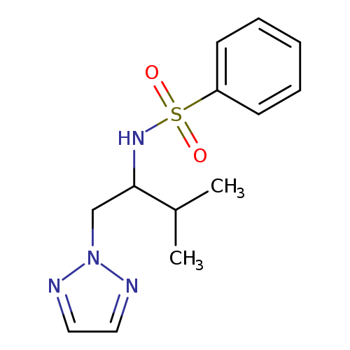 N-[3-methyl-1-(2H-1,2,3-triazol-2-yl)butan-2-yl]benzenesulfonamide